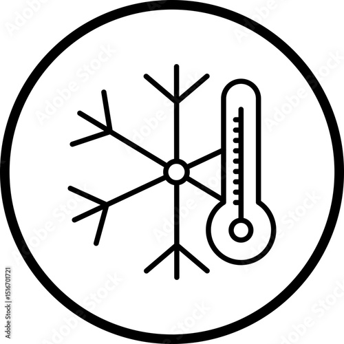 Cold Line Icon Style