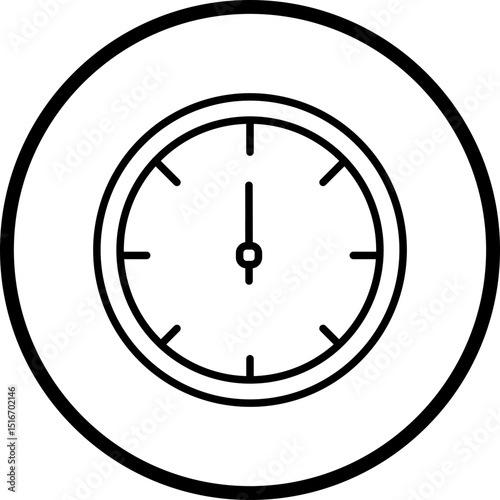 Barometer Line Icon Style