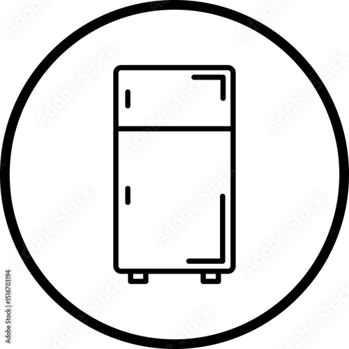 Fridge Line Icon Style