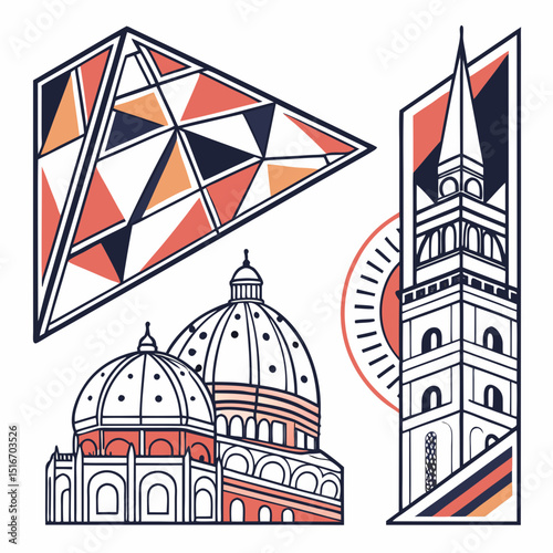 Geometric Vector Shapes and Patterns for Modern Design
