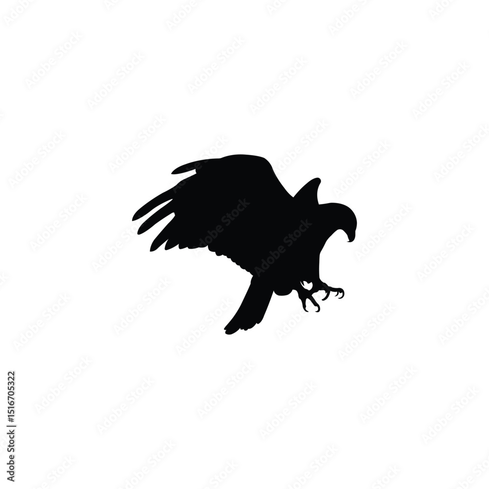 Obraz premium eagle silhouette vector