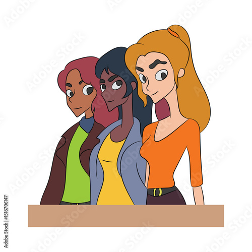 girl illustration world woman