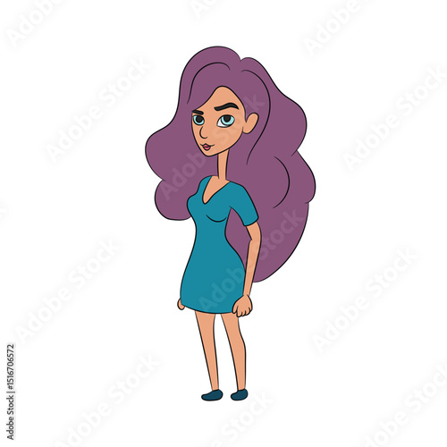 girl illustration world woman