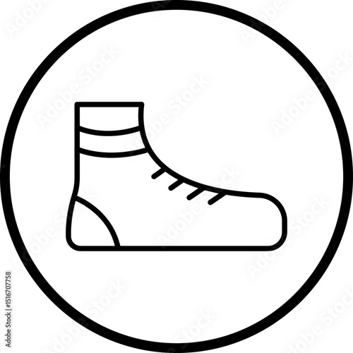 Boot Line Icon Style
