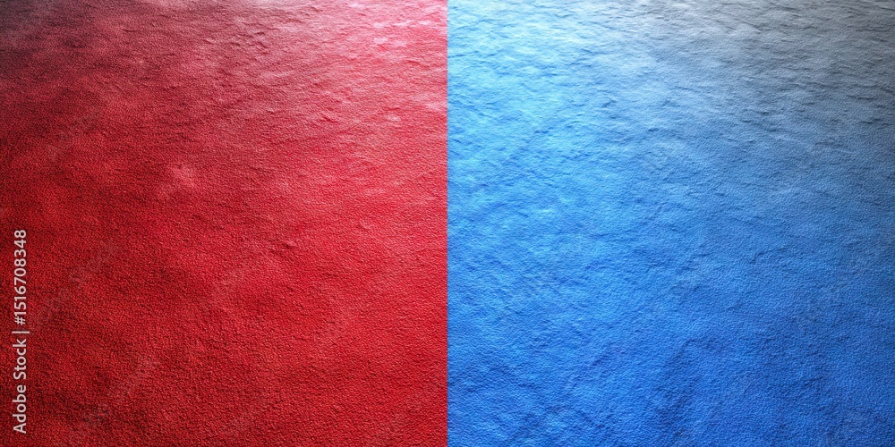 Fototapeta premium red versus blue
