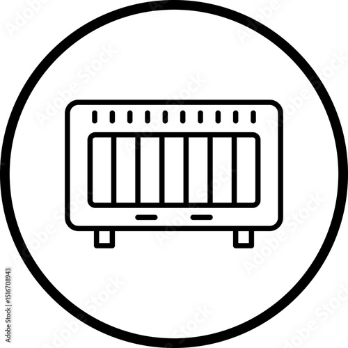 Heater Line Icon Style