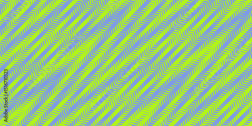 Vector abstract geometric seamless pattern with fading lines, tracks, halftone stripes. Extreme sport style background, urban art. Trending sporty texture. Neon green and blue. Dynamic creative design
