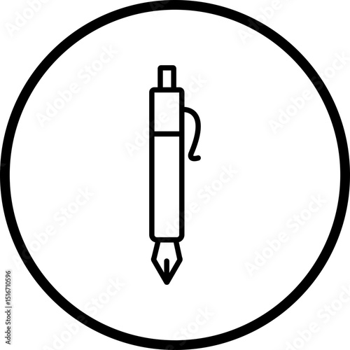 Pen Line Icon Style