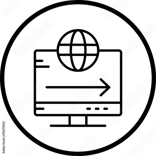 Redirect Line Icon Style