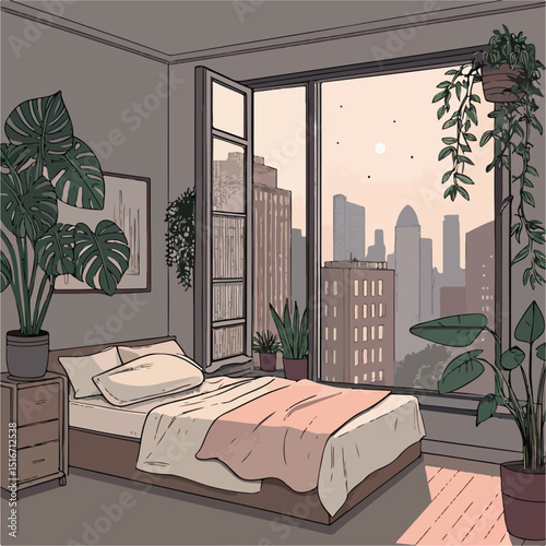 interior of a bedroom