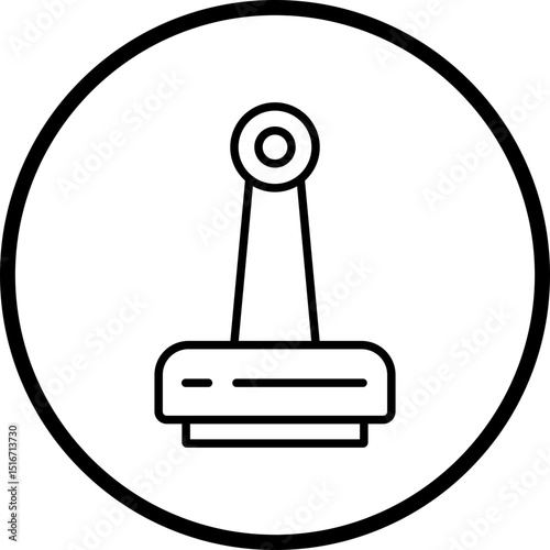 Stamped Line Icon Style