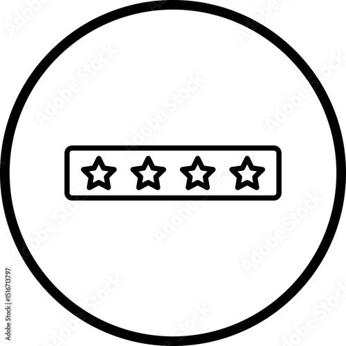 Pin Code Line Icon Style