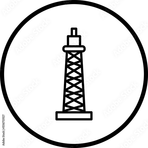Derrick Line Icon Style