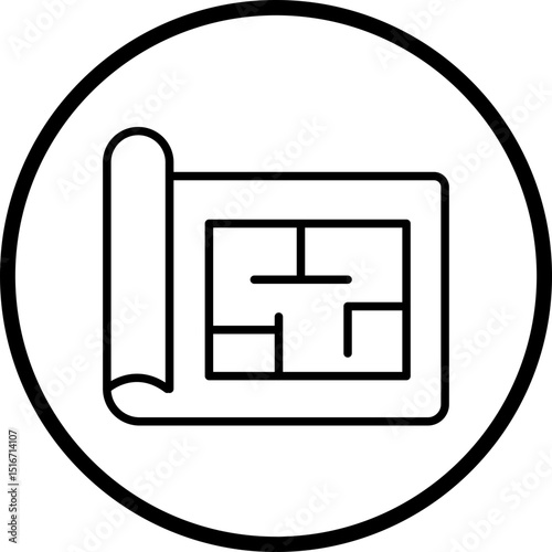 Blueprint Line Icon Style