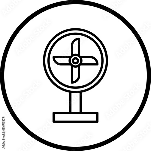 ElectricFan Line Icon Style