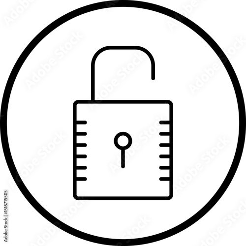 Unlock Line Icon Style