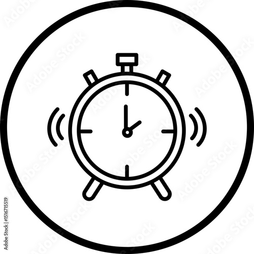 Alarm Line Icon Style