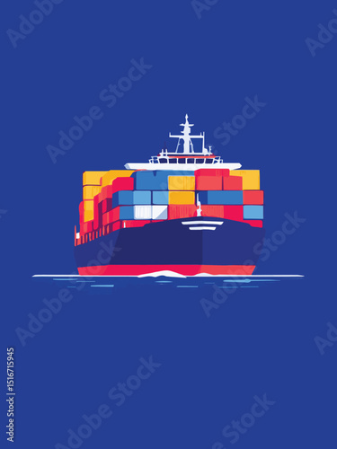 cargo ship with containers