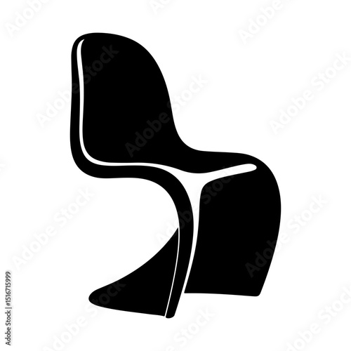 chair icon vector on white background