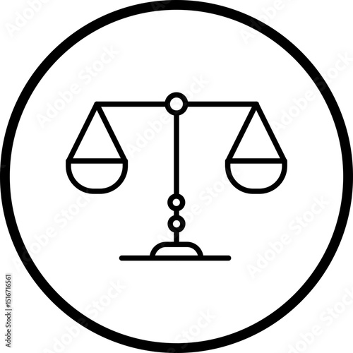 Balance Line Icon Style
