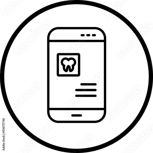 Medical App Line Icon Style