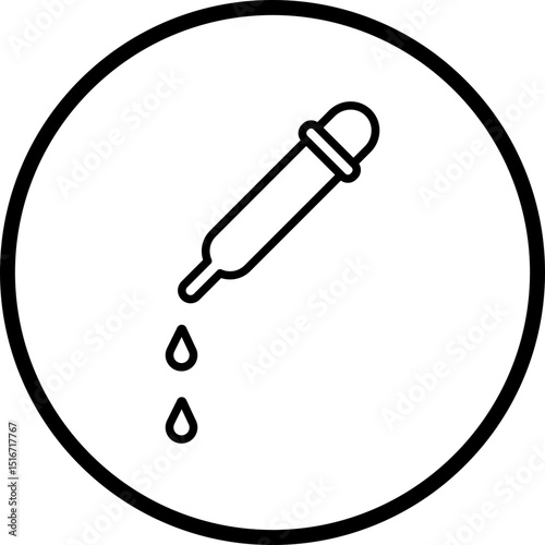 Dropper Line Icon Style