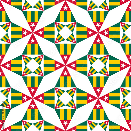 togo background. togolese flag pattern design. vector illustration