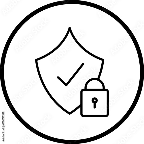 Secure Line Icon Style