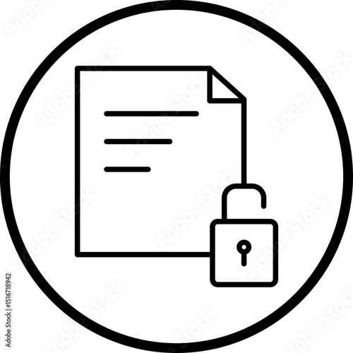 Unsecure Line Icon Style