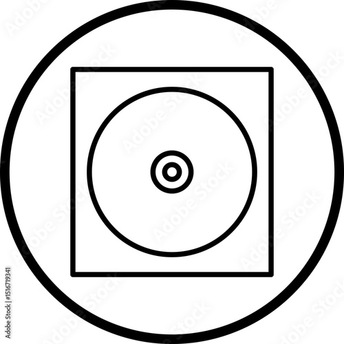 CD Line Icon Style