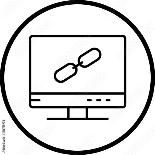 Backlink Line Icon Style