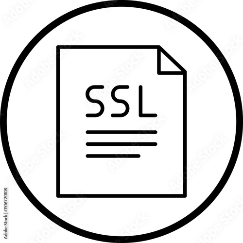 SSL File Line Icon Style