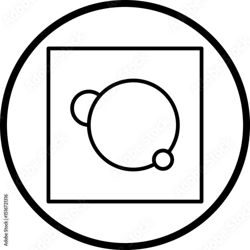 Calcium Line Icon Style