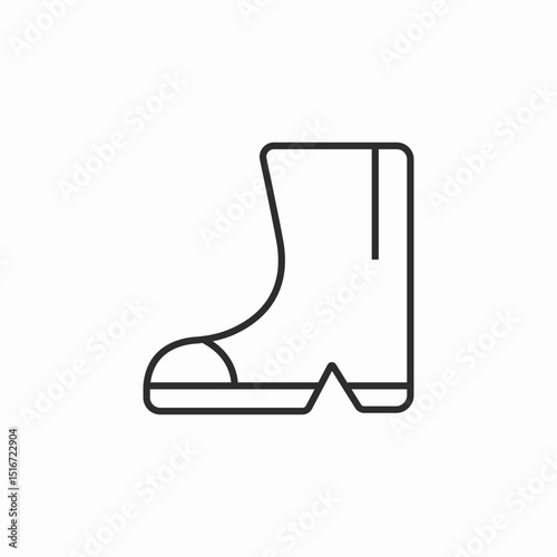 chelsea boots icon sign vector
