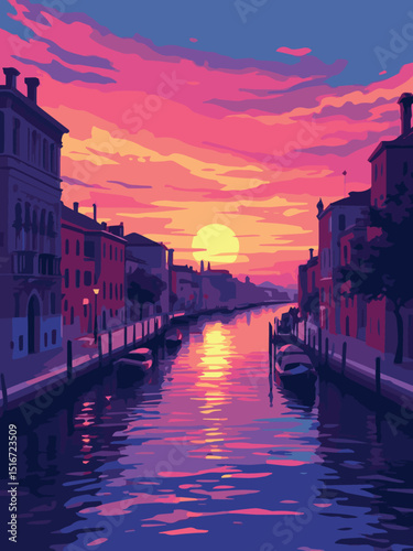 venice at sunset
