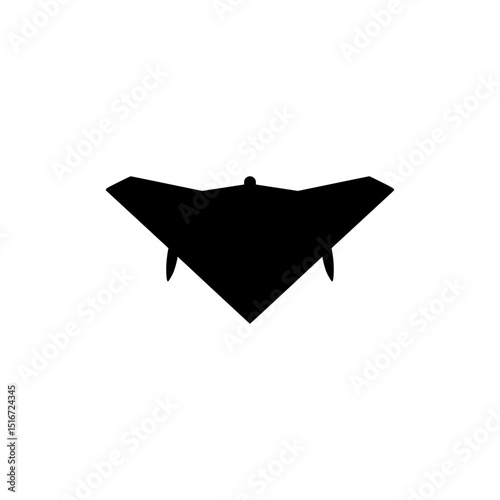 Silhouette of the Jet Fighter, Fighter aircraft are military aircraft designed primarily for air-to-air combat. Vector Illustration