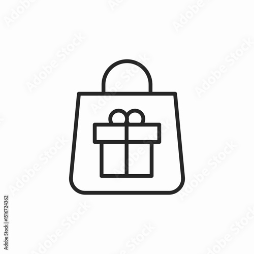 gift packet icon sign vector
