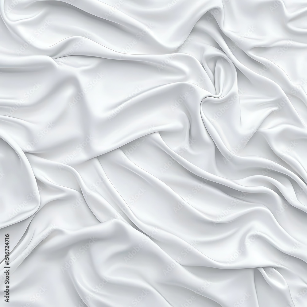 Fototapeta premium White Fabric Drape Texture (1)
