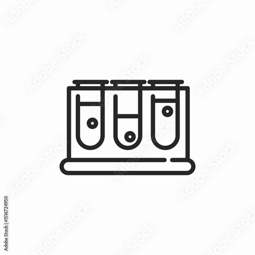 lab flasks icon sign vector