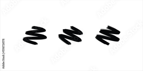 Expressive freeform brush clusters with varying tapering, suited for handcrafted digital art, brush sample collections, energetic overlays, or artistic accent elements