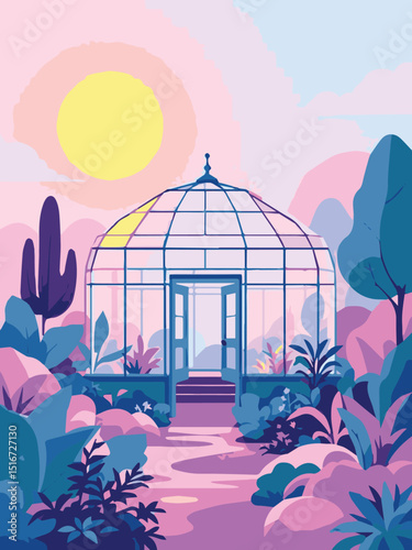 Dome-Shaped Garden Greenhouse