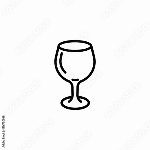 wine glass icon sign vector