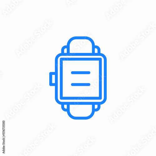 wrist watch icon sign vector