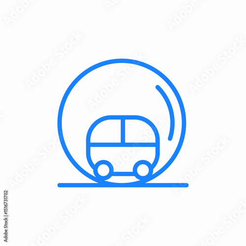 zorb ball icon sign vector