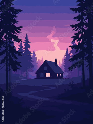 house in the mountains