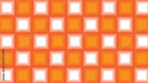 This abstract geometric pattern of colorful, illuminated squares and hexagons creates a modern, seamless vector illustration for a captivating background or decorative wallpaper
