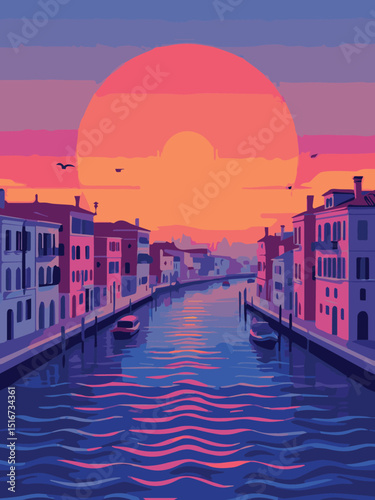venice at sunset