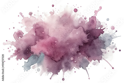 A vibrant watercolor splash featuring rich pinks, purples, and subtle blues, creating an expressive, artistic background that evokes creativity and emotion.