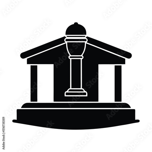 court vector silhouette