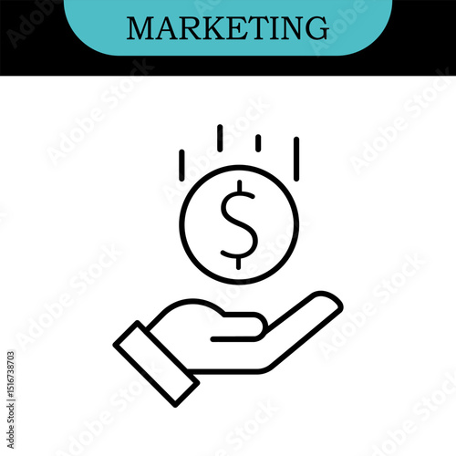 Digital Marketing Line Editable Icons set. Vector illustration in modern thin line style of advertisement related icons: online shop, content, streaming, and more